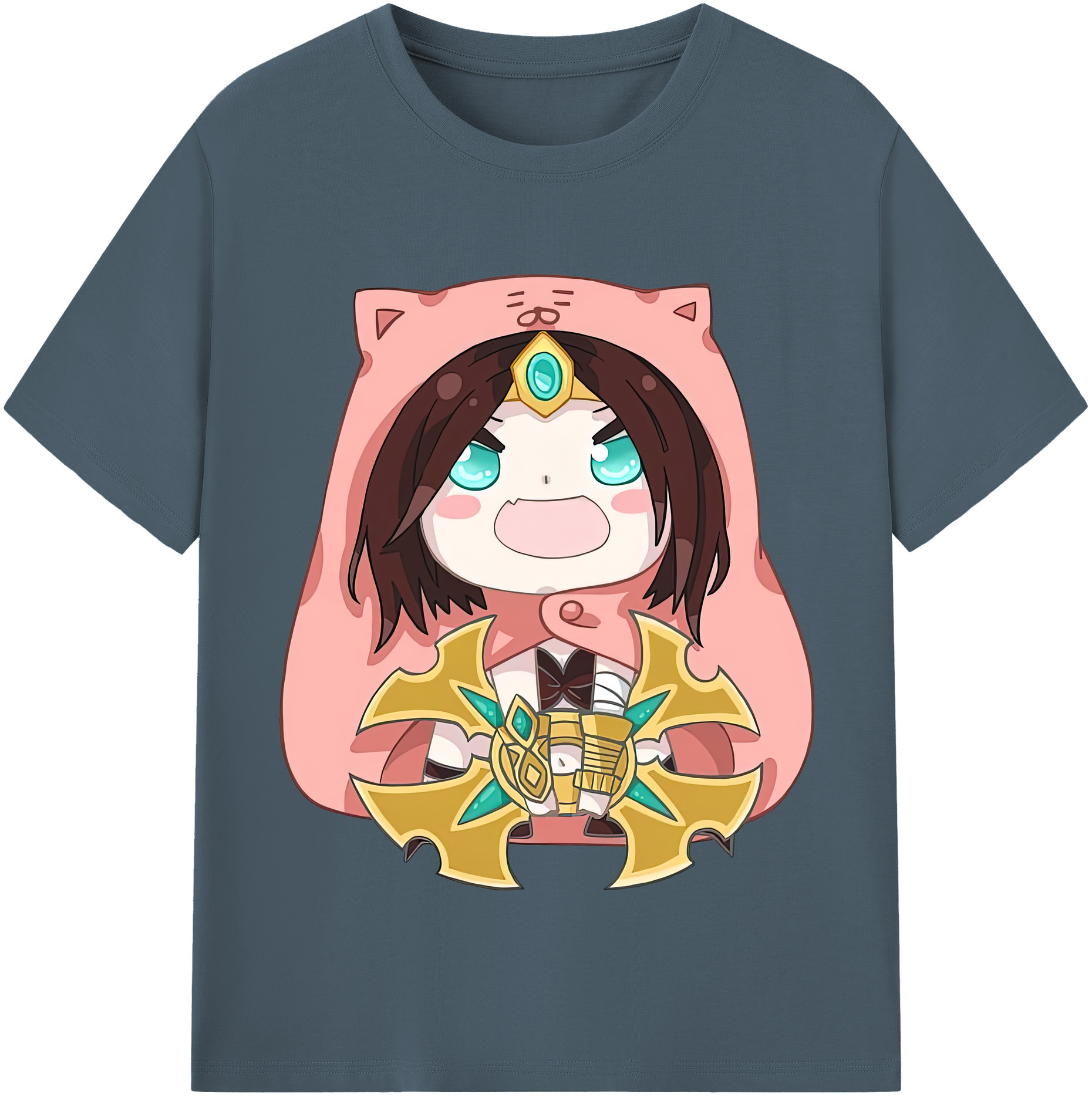 リーグ・オブ・レジェンド League of Legends LOL 綿100％半袖Tシャツ（フロントプリント）